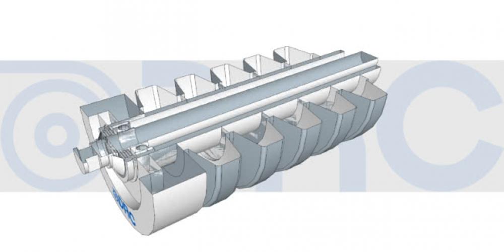 Section View of Impact Roller