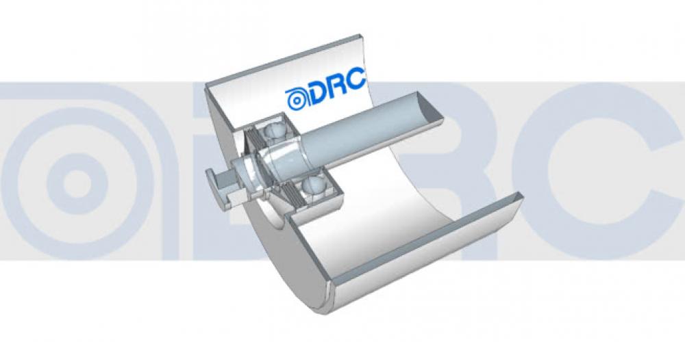 Section View of Steel Roller